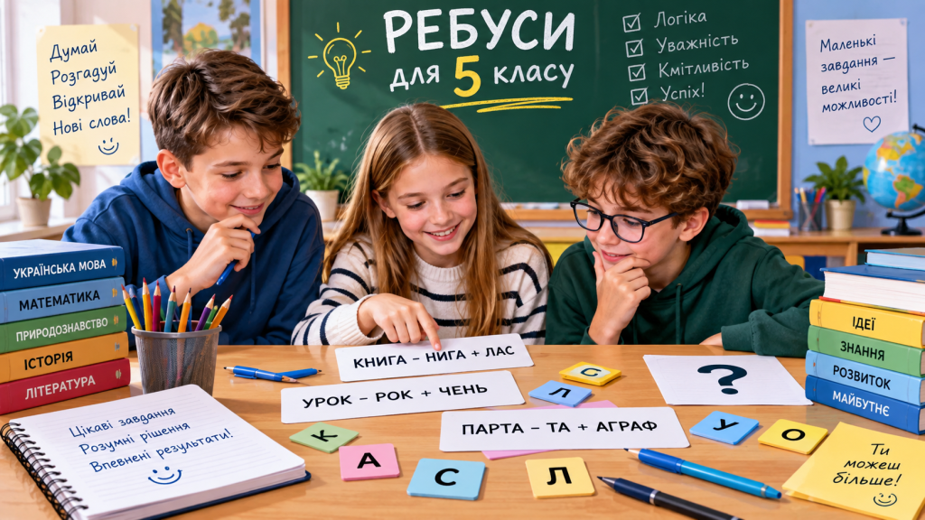 Які навички тренують ребуси